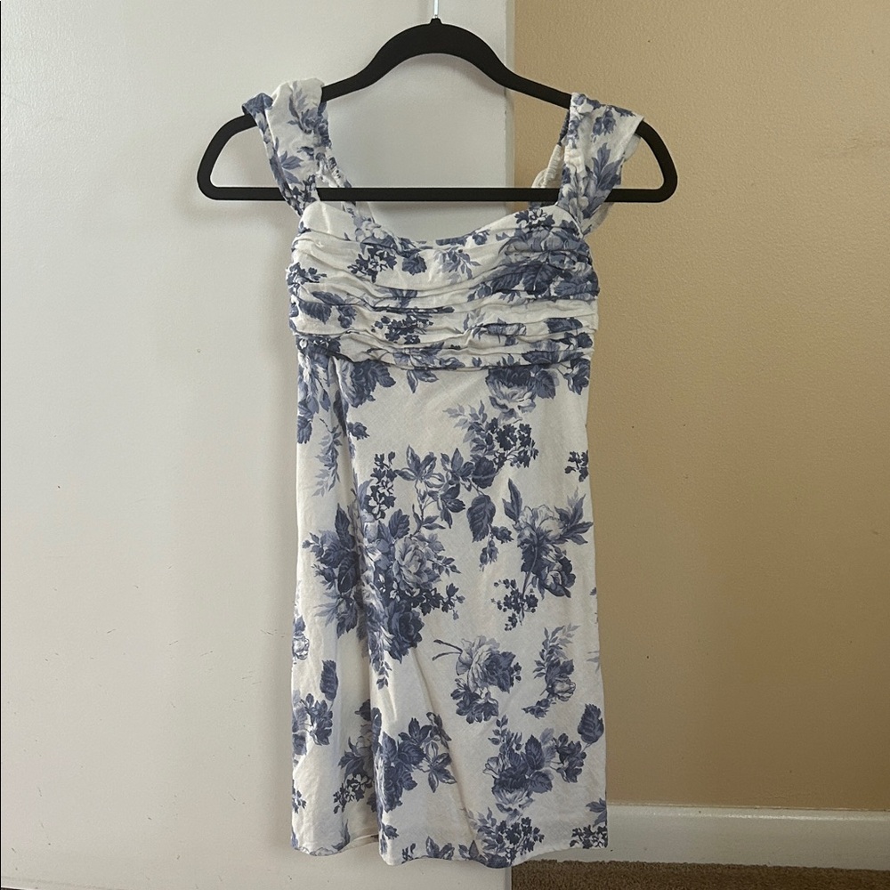 Abercrombie & Fitch Petite Blue Floral Mini Dress